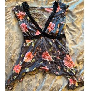 Sheer empire waist top.
